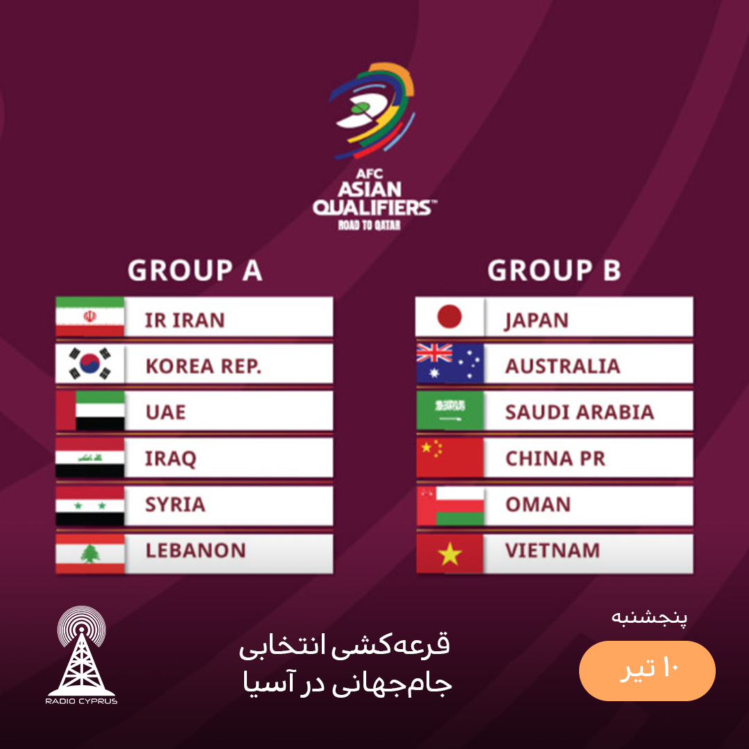 مقدماتی جام جهانی آسیا - رادیو قبرس